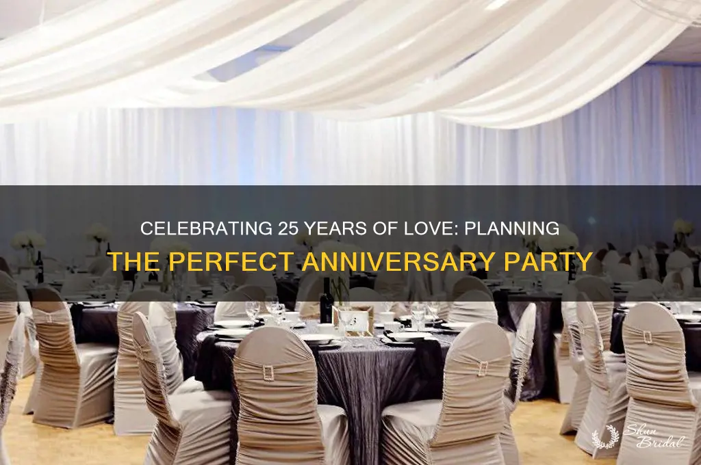 how to throw a 25th wedding anniversary party