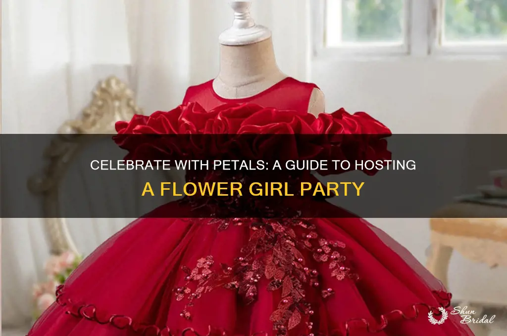 how to throw a flower girl party