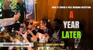 Post-Wedding Reception: How to Celebrate One Year Later