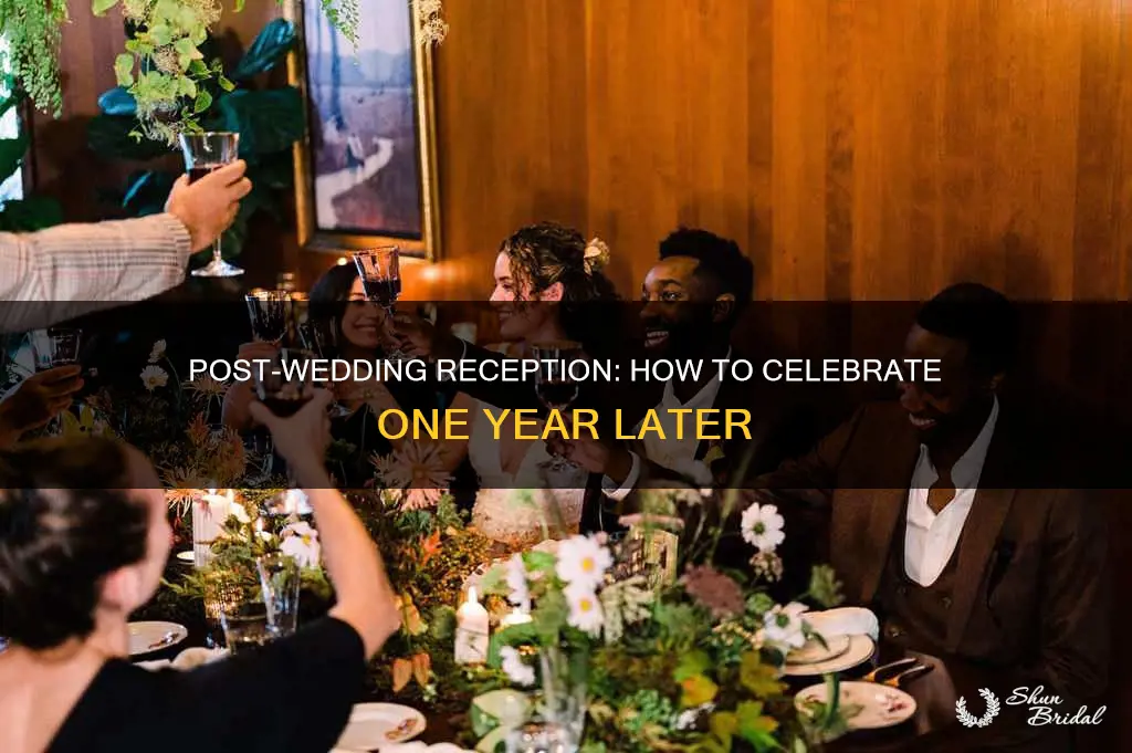 how to throw a poat wedding reception a year later