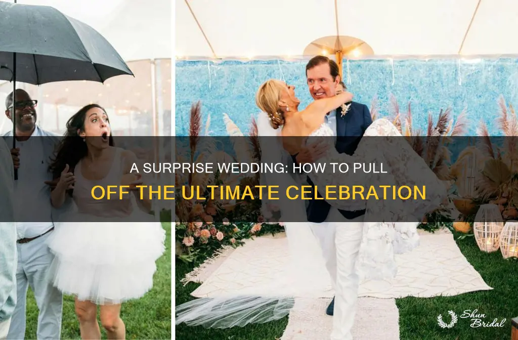 how to throw a surprise wedding