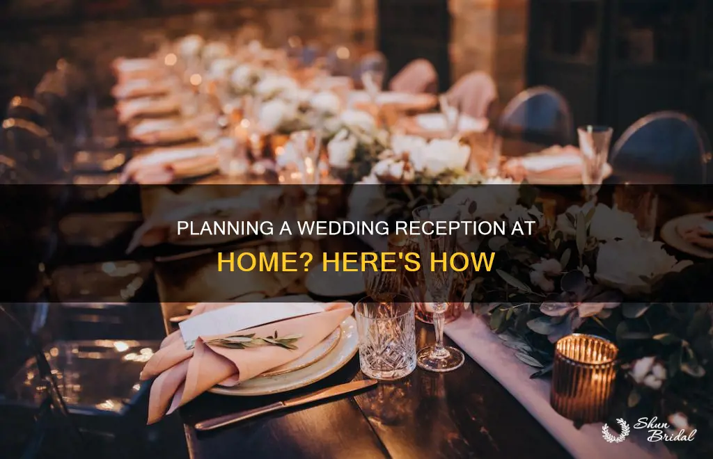 how to throw a wedding reception at home
