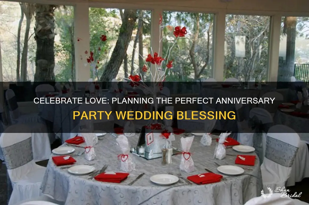 how to throw an anniversary party wedding blessing