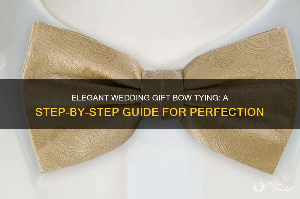 how to tie a bow for a wedding gift