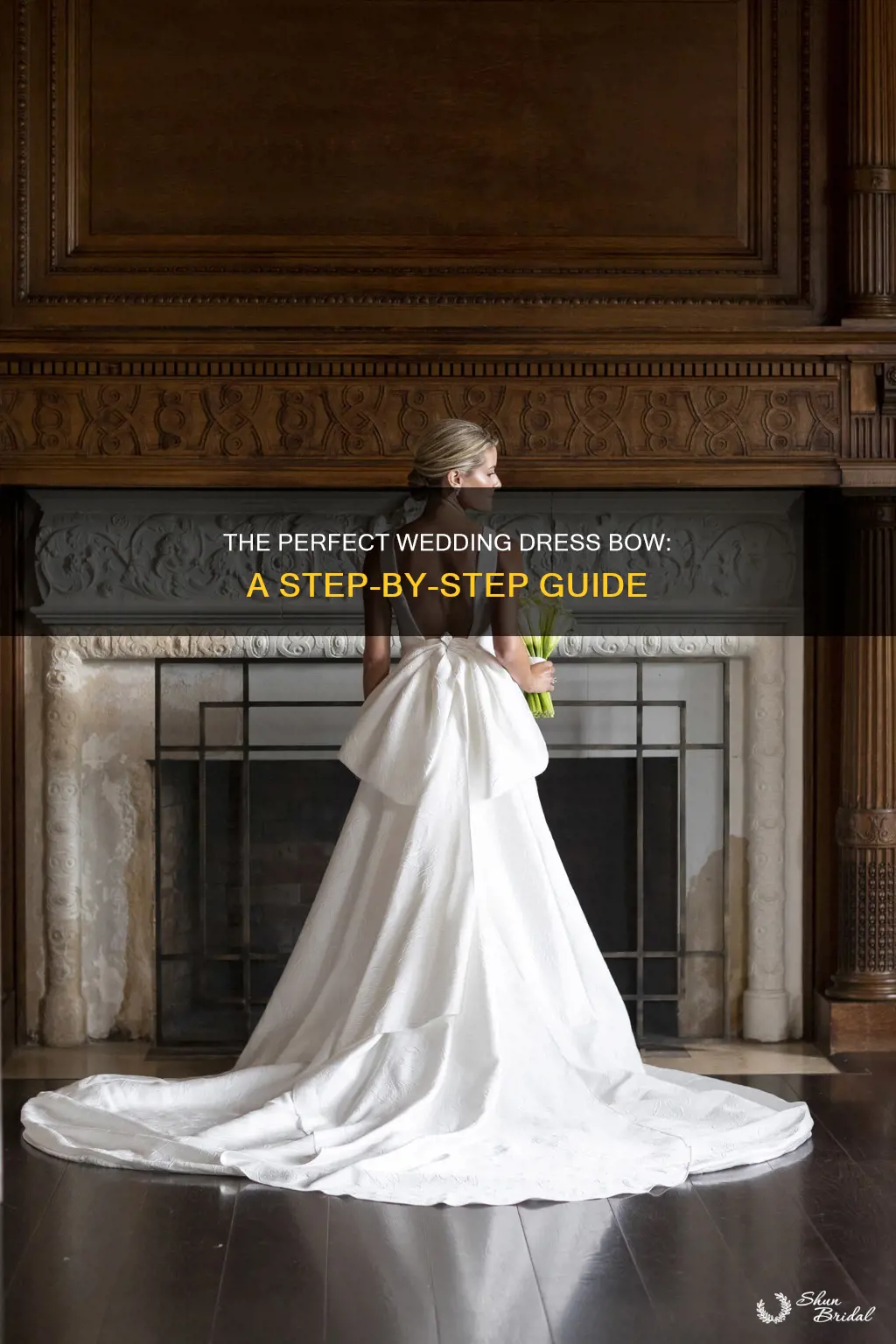 how to tie a bow on a wedding dress