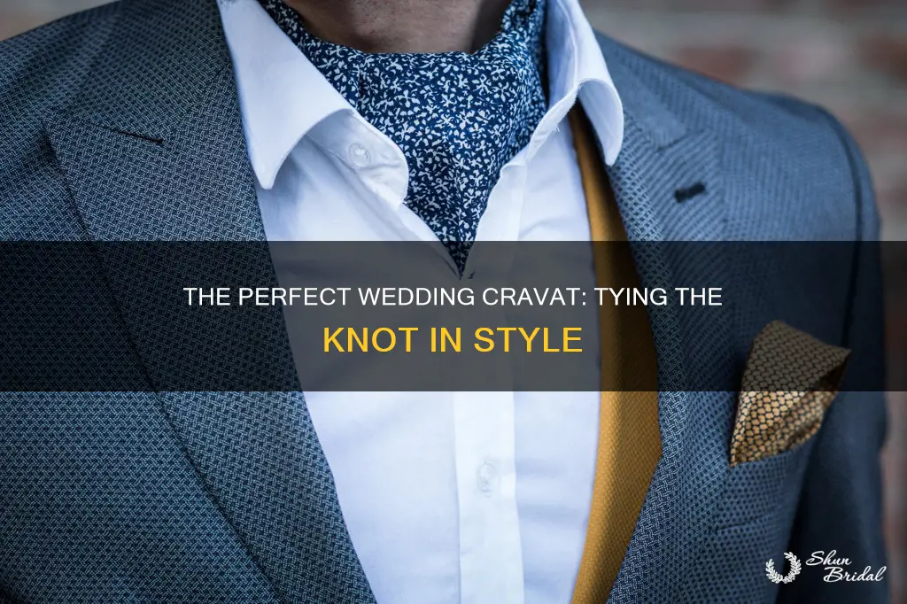 how to tie a cravat for a wedding