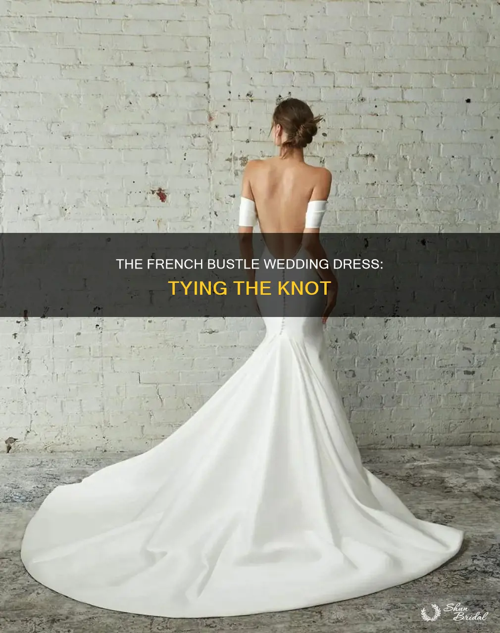 how to tie a french bustle wedding dress