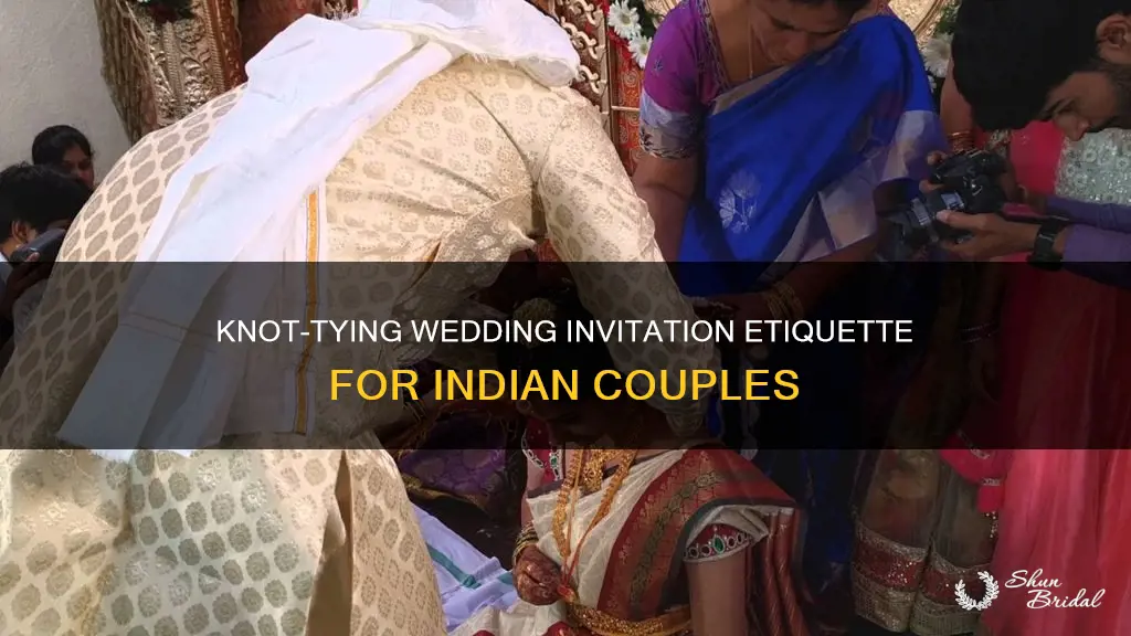 how to tie a knot wedding invitation india