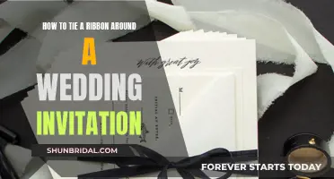 Tying the Knot: Ribbons on Wedding Invites