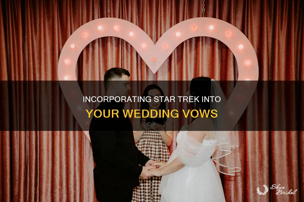 how to tie in star trek to a wedding vow