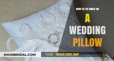 The Art of Tying Wedding Rings on a Pillow