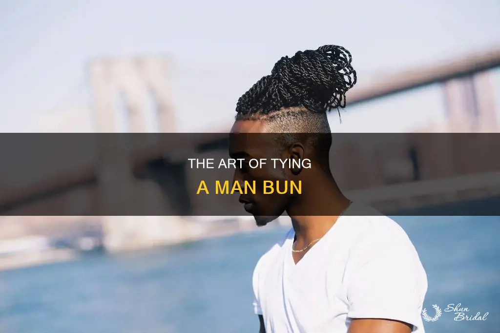 how to tie the best man bun