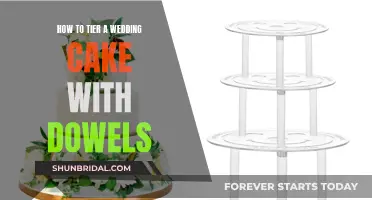 Using Dowels to Tier Your Wedding Cake