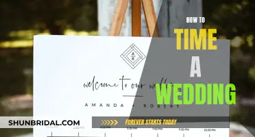 Planning a Wedding: Timing is Everything