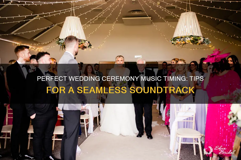 how to time music for wedding ceremony