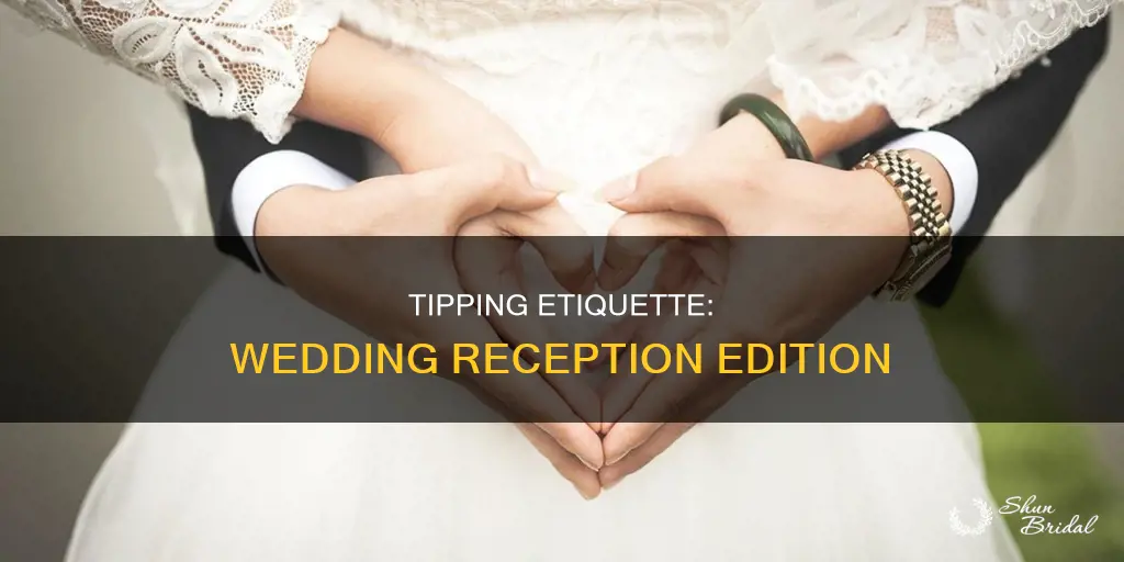 how to tip at a wedding reception