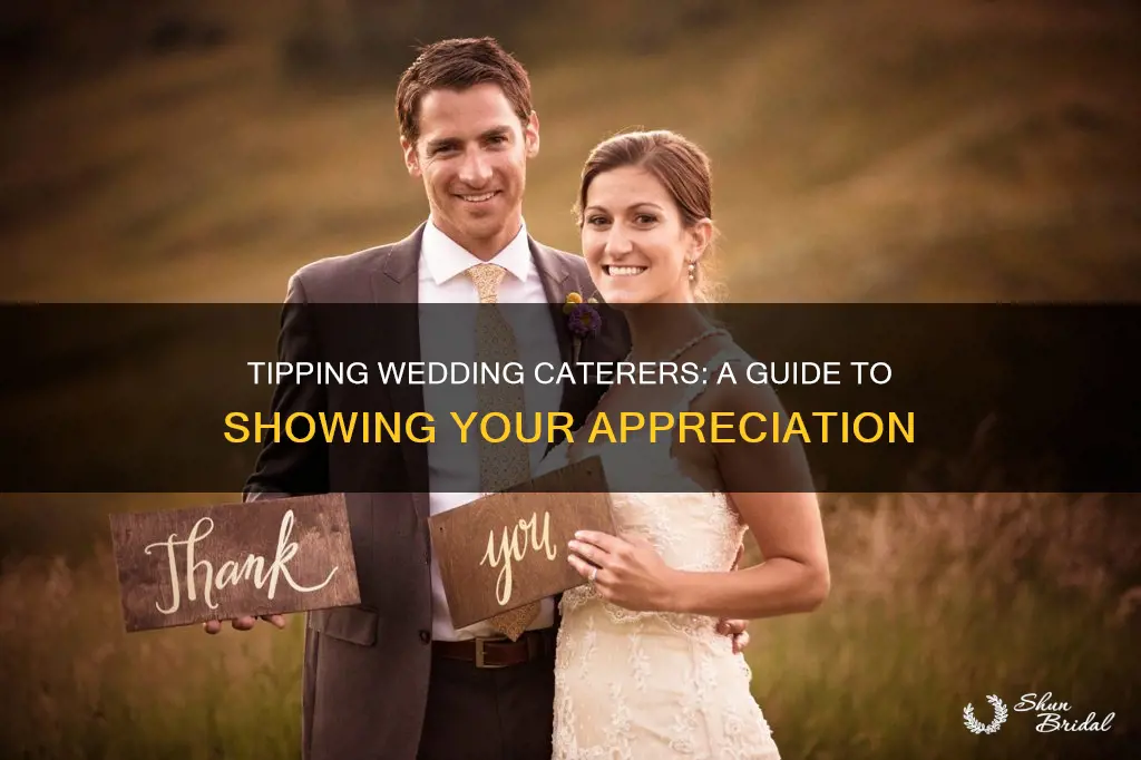 how to tip wedding caterer