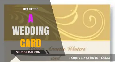 Crafting the Perfect Wedding Card Title: Tips and Ideas