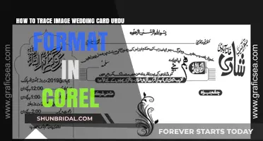 Tracing Urdu Wedding Card Images in CorelDRAW: A Step-by-Step Guide