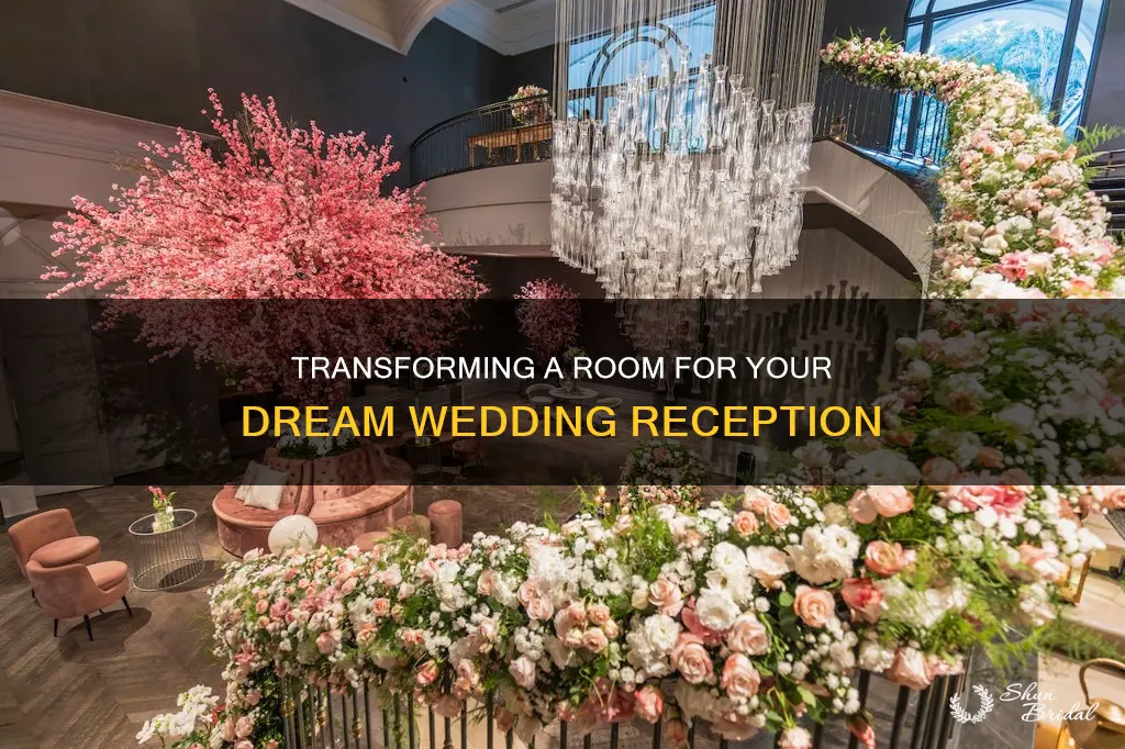 how to transform a room for a wedding reception