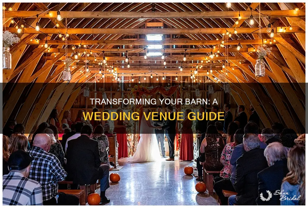 how to transition barn for wedding venue