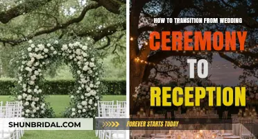 Seamless Wedding Transition: From Ceremony to Reception in Style