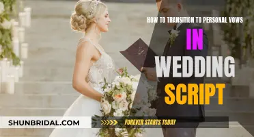 Personalizing Wedding Vows: Making the Transition Smoothly
