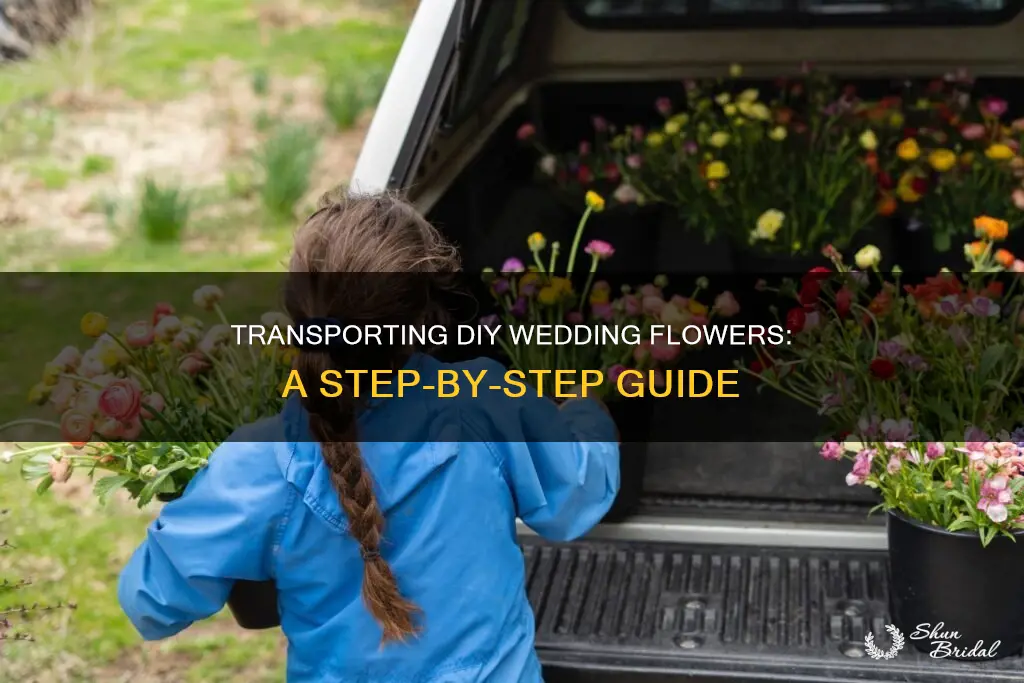 how to transport diy wedding flowers
