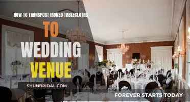 Transporting Ironed Tablecloths to Your Wedding Venue Stress-Free