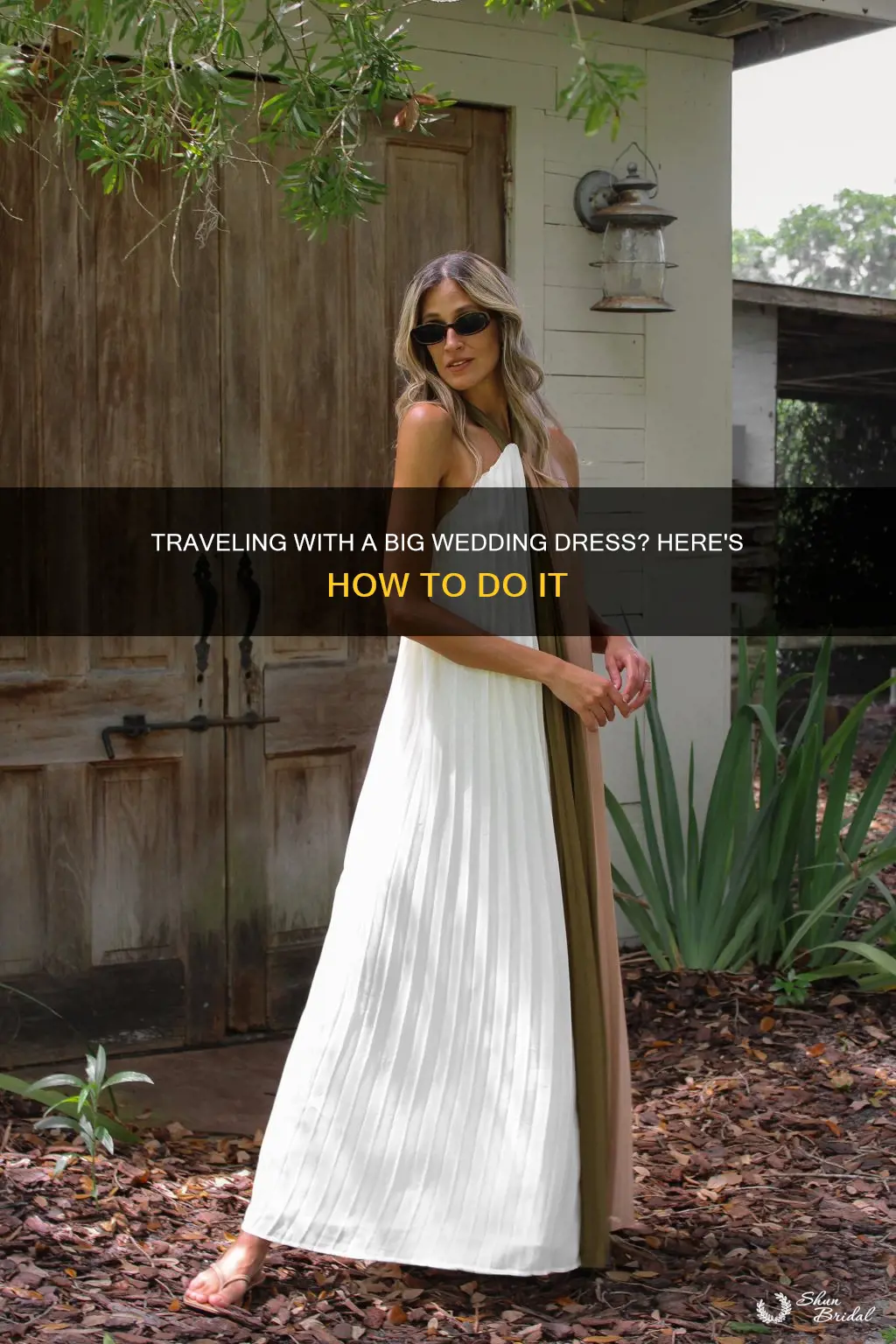 how to travel with a big wedding dress