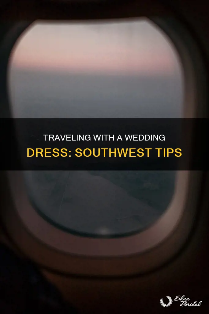 how to travel with wedding dress southwest