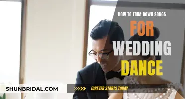 Trimming Songs for Your Wedding Dance