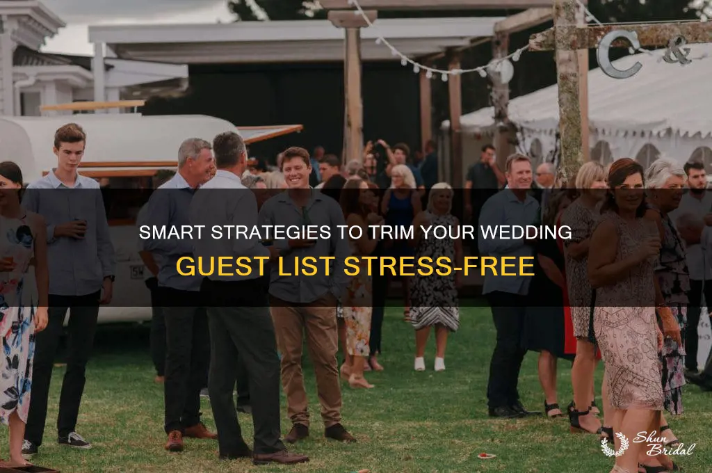 how to trim guest list wedding