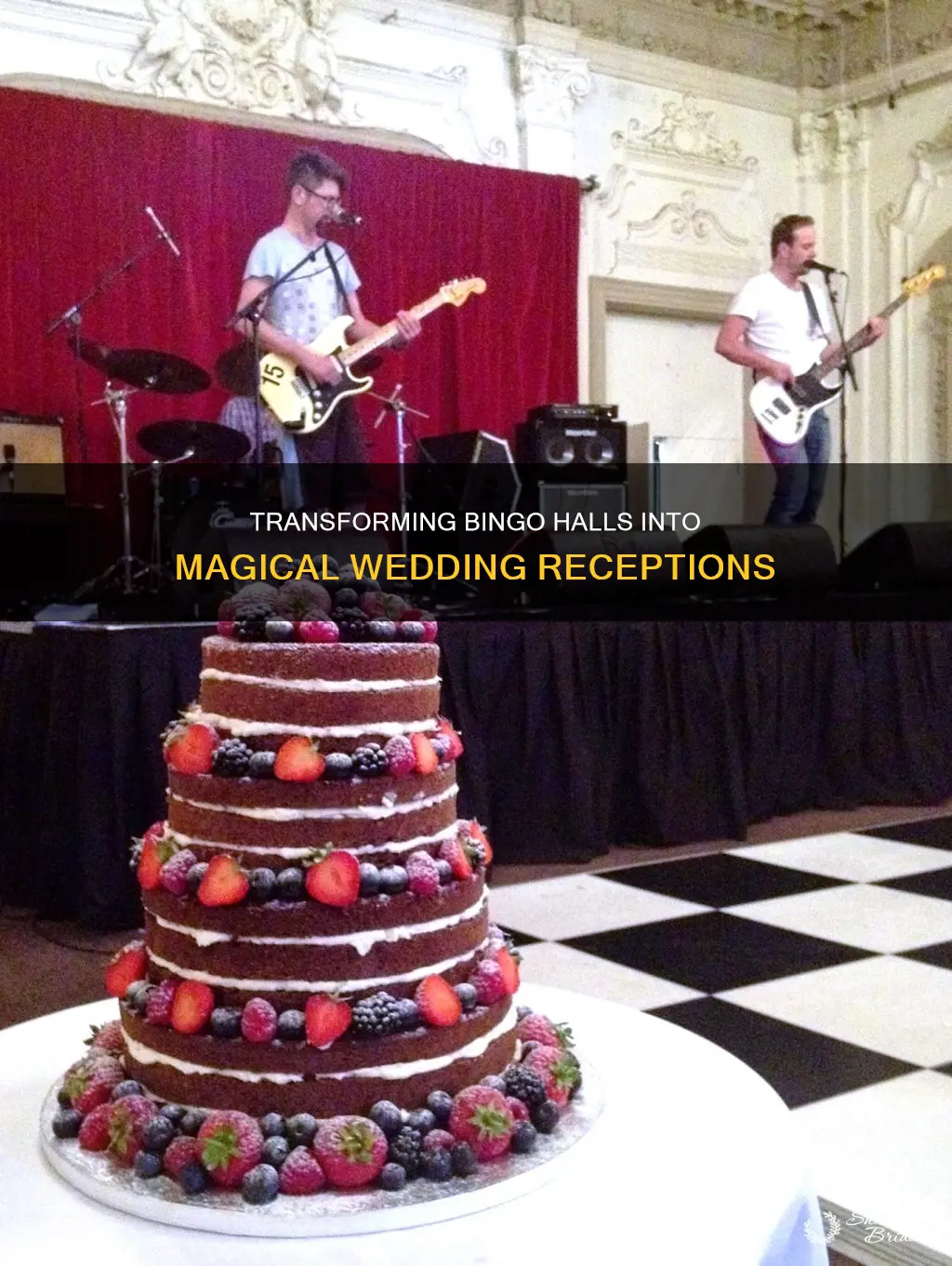 how to turn a bingo hall into a wedding reception