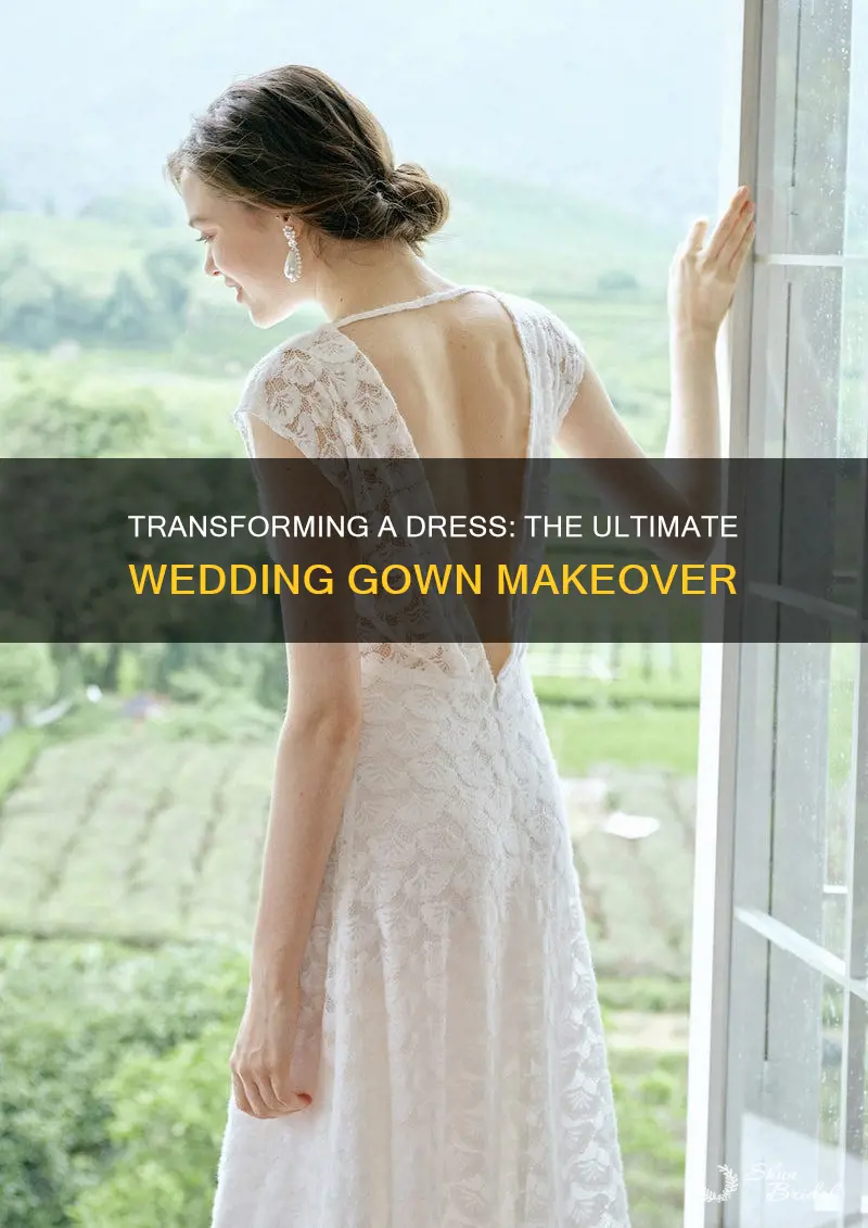 how to turn a dress into a wedding dress