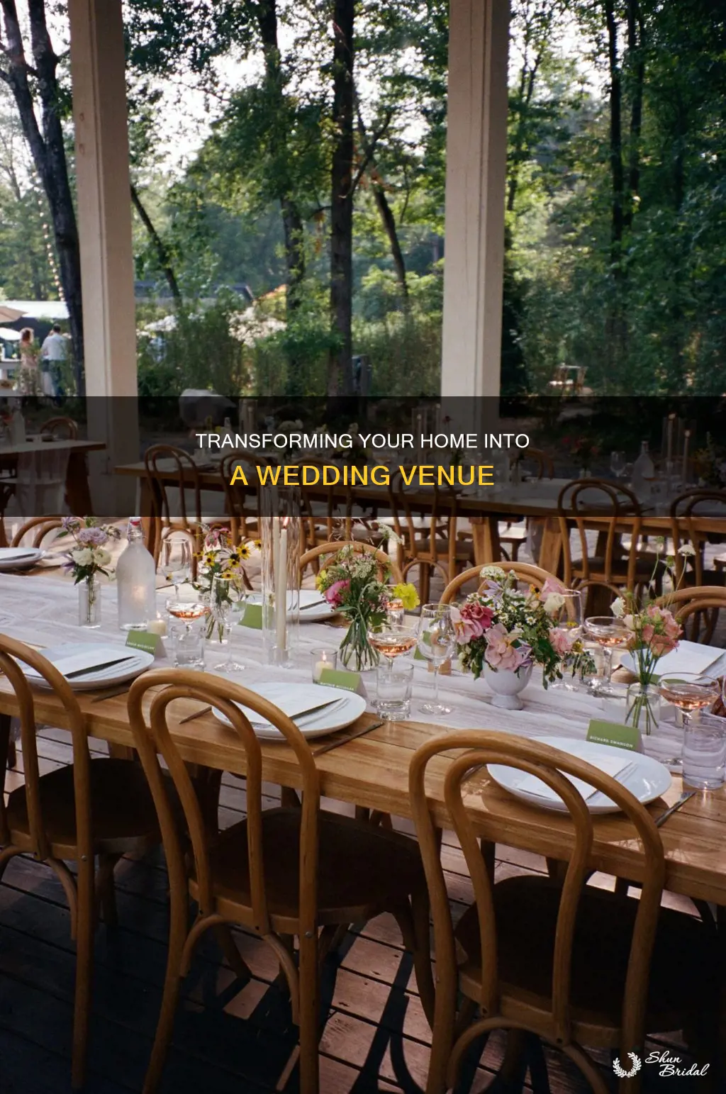how to turn a home into a wedding venue