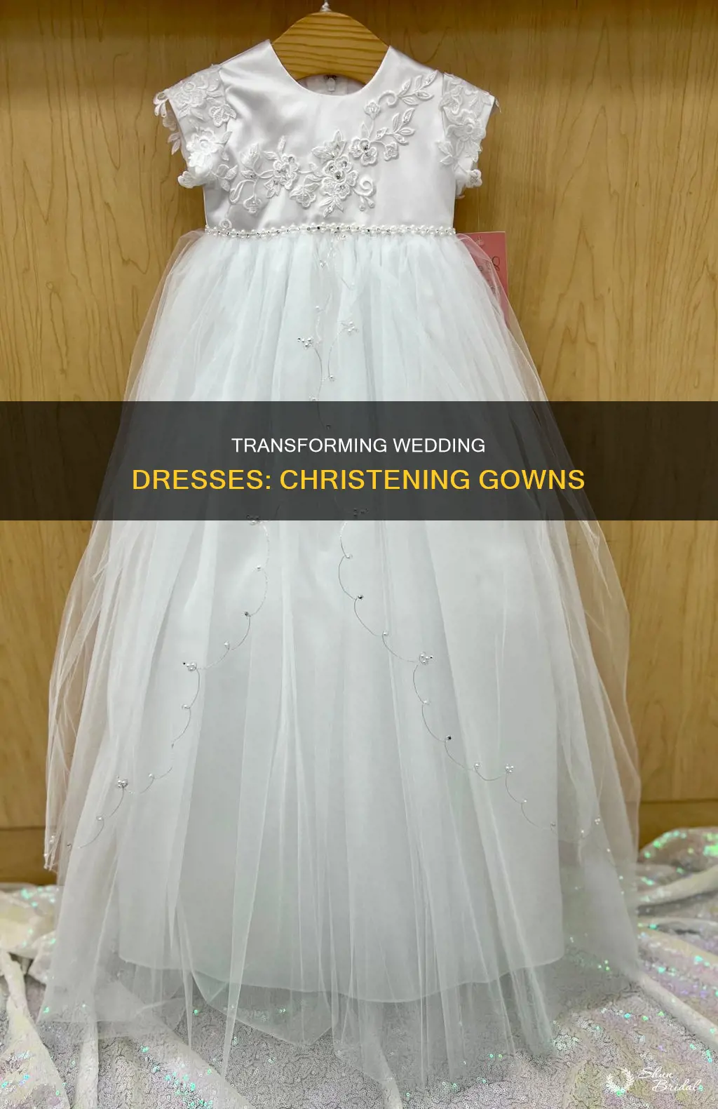 how to turn a wedding dress into a christening gown