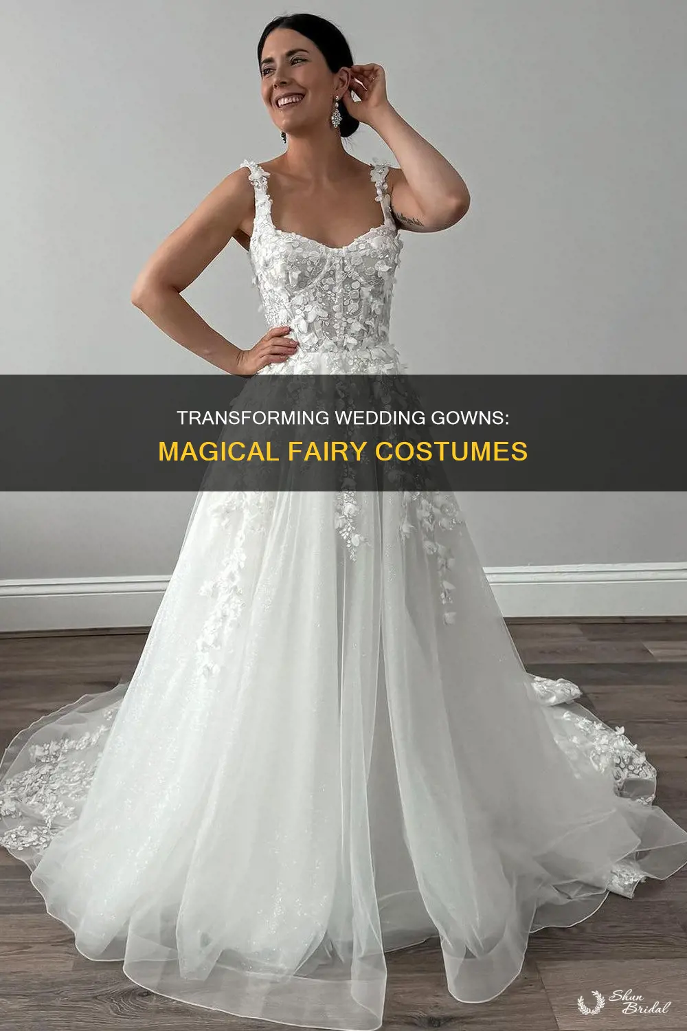 how to turn a wedding dress into a fairy costume