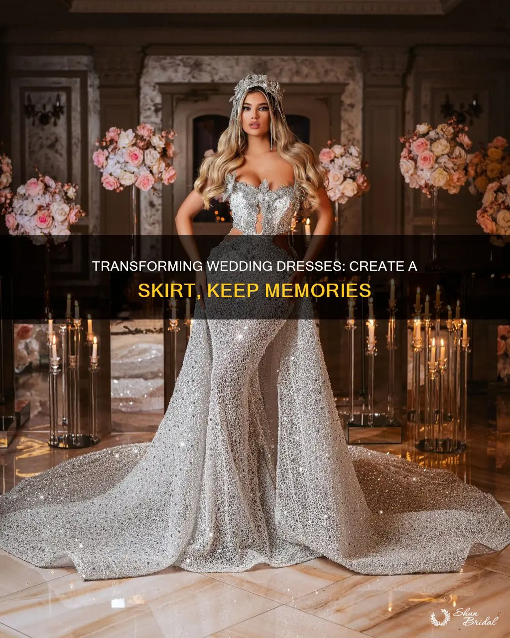how to turn a wedding dress into a skirt