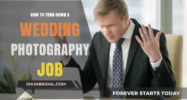 Declining Wedding Photography Gigs: A Guide
