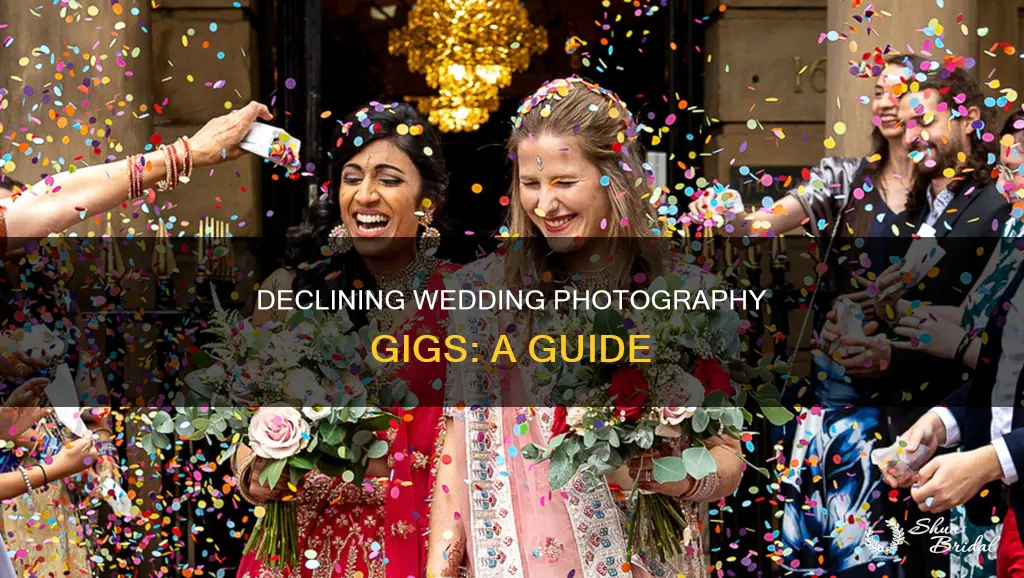 how to turn down a wedding photography job