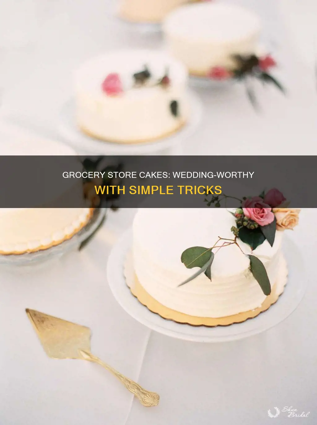 how to turn grocery store cakes into wedding cakes