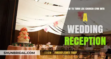 Transforming a LDS Gym into a Wedding Reception