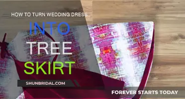 Transforming Wedding Gowns: A Tree Skirt's New Life