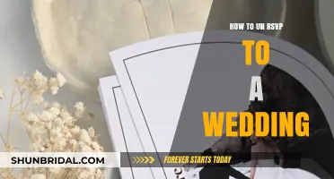 Un-RSVPing a Wedding: The Right Way