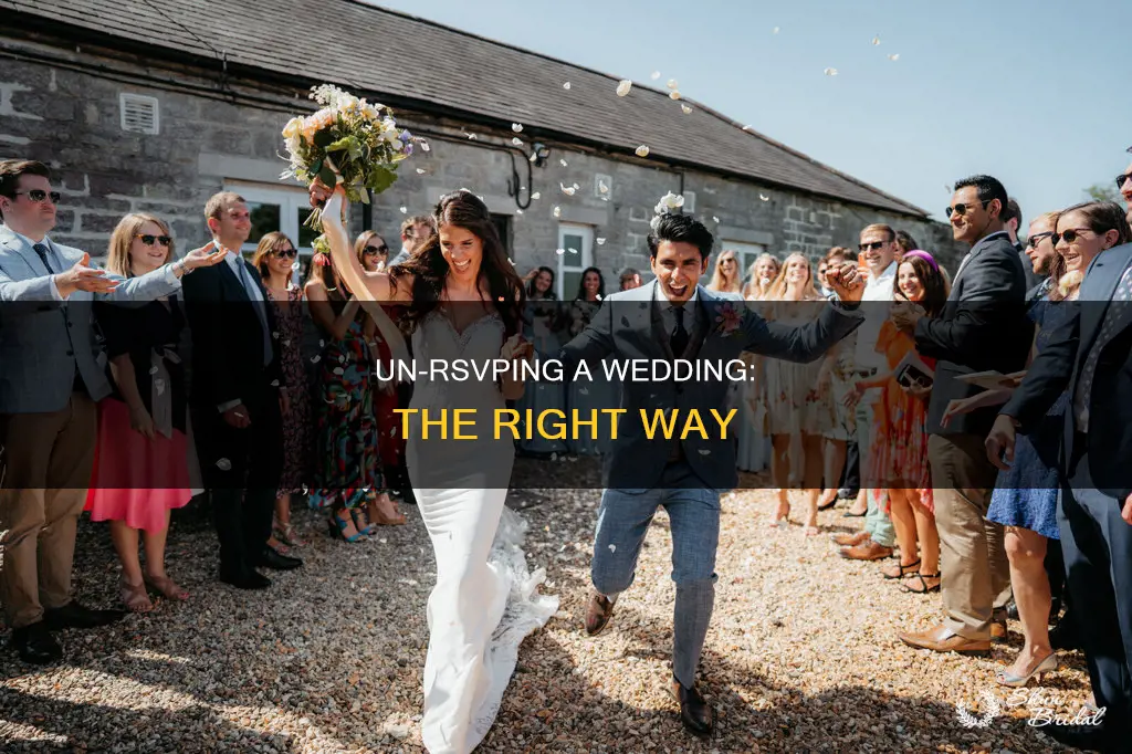 how to un rsvp to a wedding