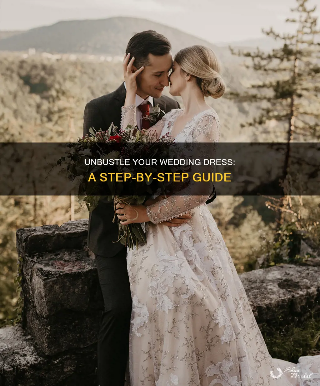 how to unbustle wedding dress