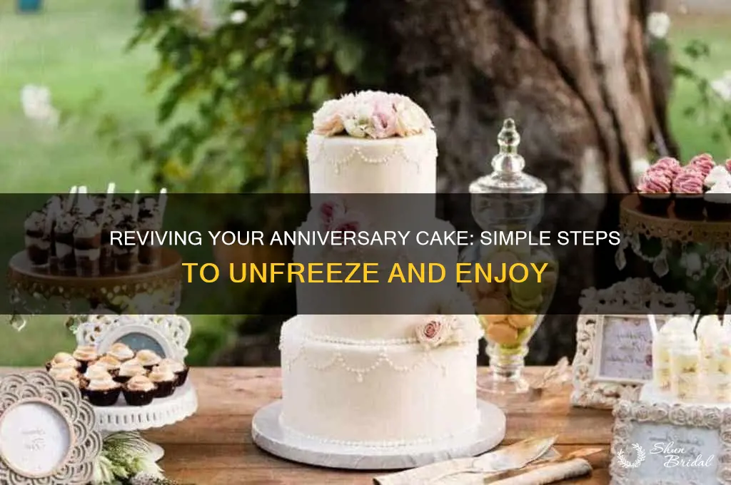 how to unfreeze anniversary wedding cake