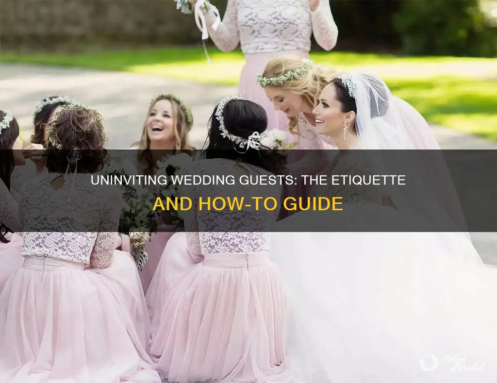 how to uninvite someone from a wedding