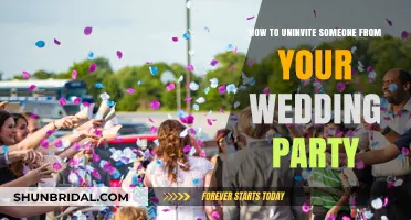 Gracefully Uninviting a Wedding Party Member: A Guide to Handling Changes
